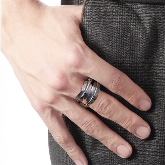 Sterling silver unisex vintage ring - Picture 2 of 2